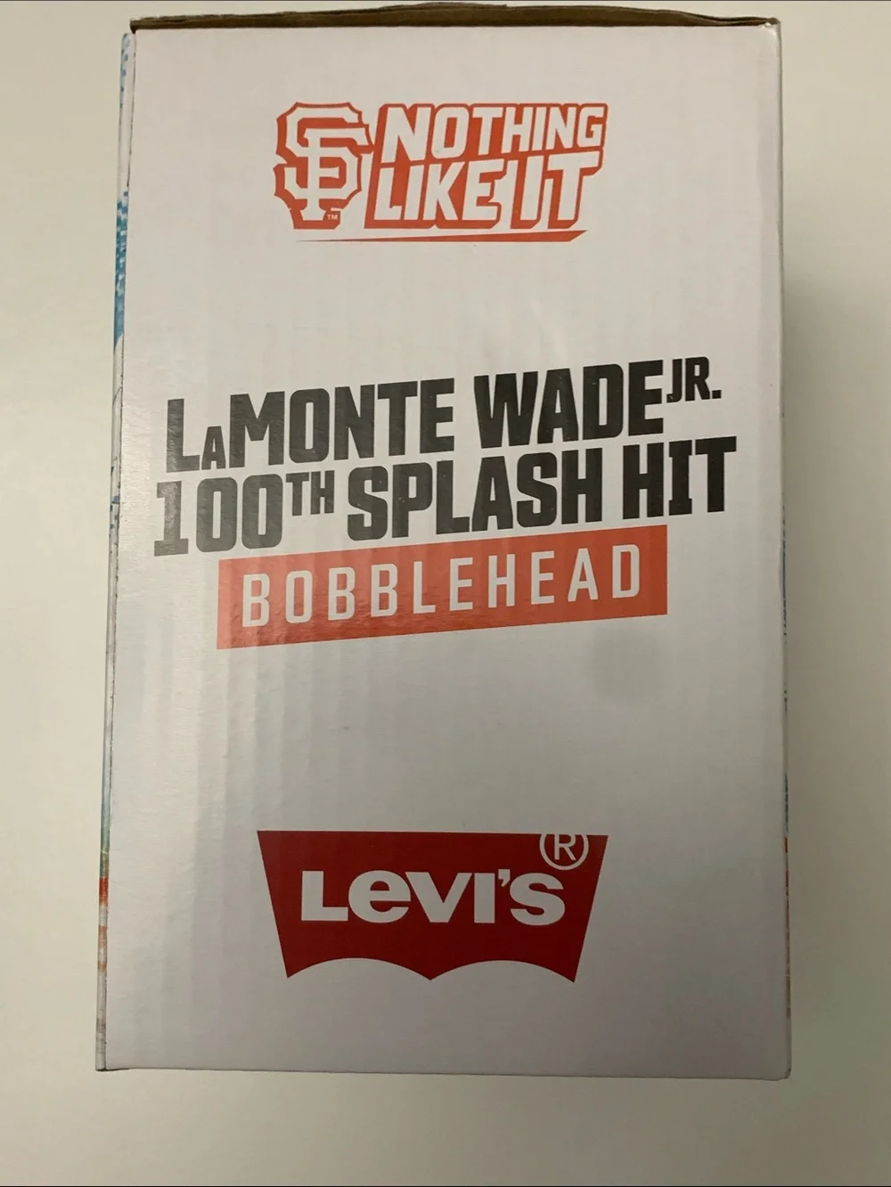 LaMONTE WADE JR. Bobblehead 100th Splash Hit Giants Baseball team (FLEXIBLE)